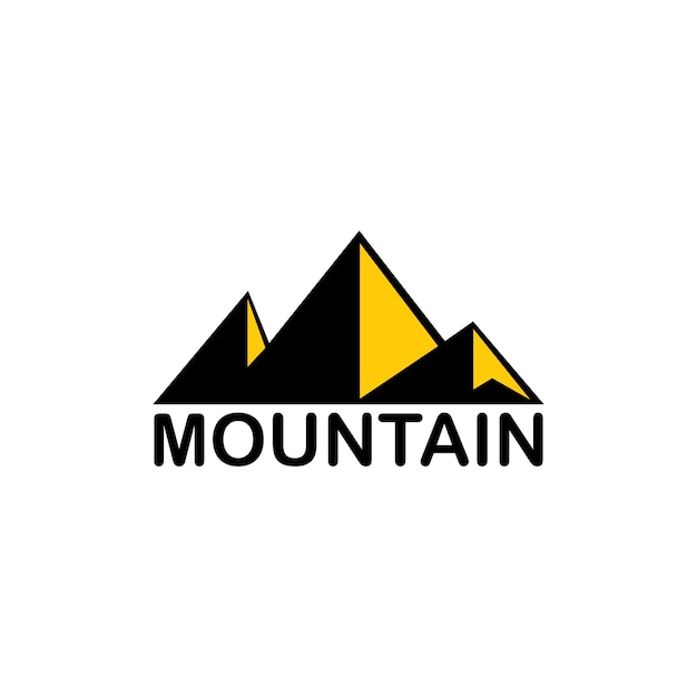 Vettore di montagna. utilizzabile come logo e icona