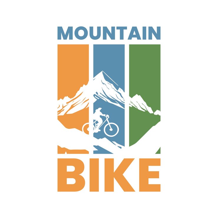 Vector mountainbike rijden vector t-shirt ontwerp