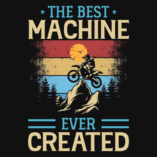 Mountains biker tshirt design