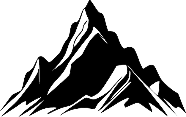 Montagne logo vettoriale di alta qualità illustrazione vettoriale ideale per la grafica di tshirt