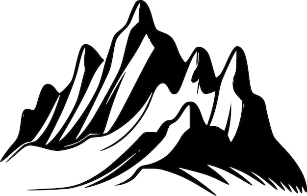 Vector mountains high quality vector logo vector illustration ideal for tshirt graphic