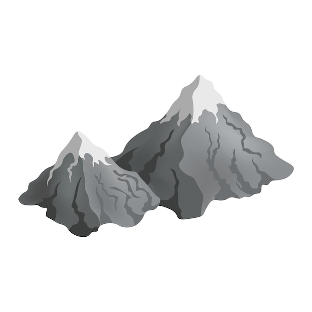 Mountains icon 3d illustration from vacation collection Creative Mountains 3d icon for web design templates infographics and more