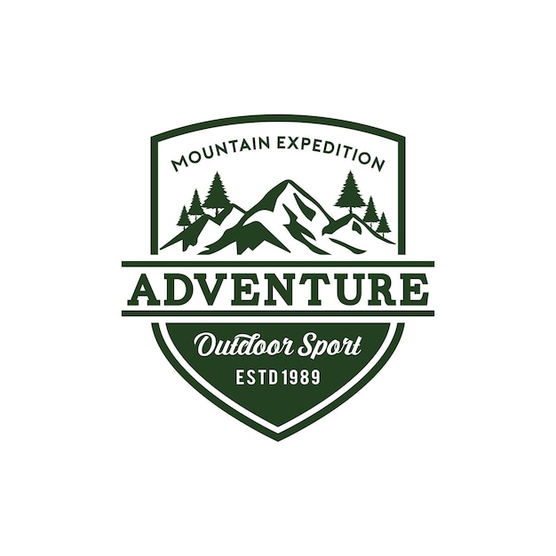 mountains logo design vector template illustration
