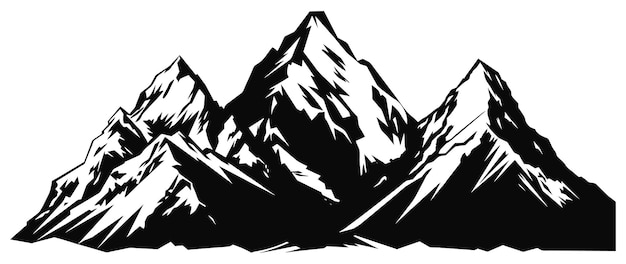 Vector mountains silhouettes mountains vector mountains vector van outdoor ontwerpelementen mountain landschap bomen dennen vector mountain landschap