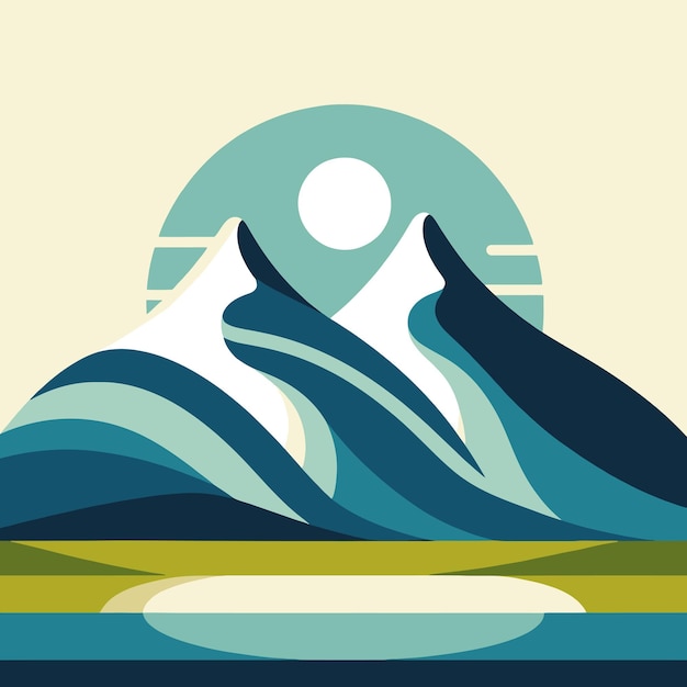 mountains vector icon vector illustration mountain landscape