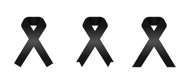 Vector mourning ribbon