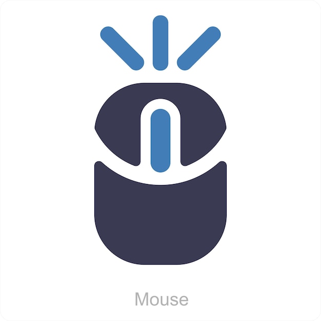 Mouse and cursor icon concept