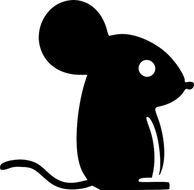 Vector mouse high quality vector logo vector illustration ideal for tshirt graphic