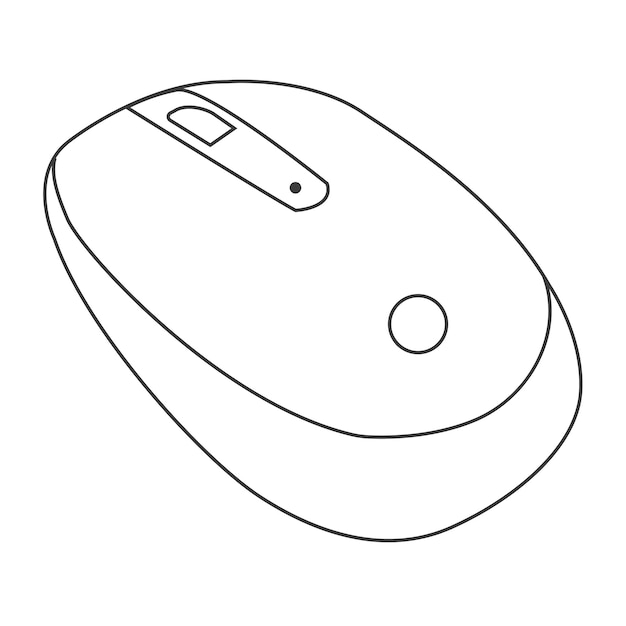 Vector mouse icon flat