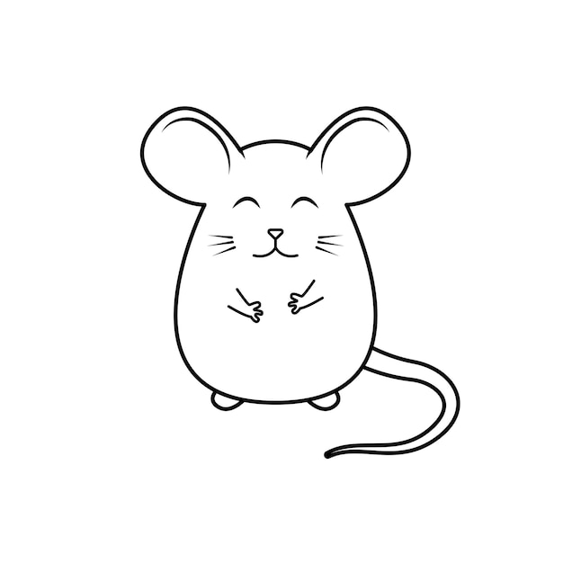 Arte della linea del mouse