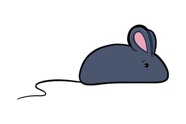 Vector mouse mammal rodent doodle line cartoon