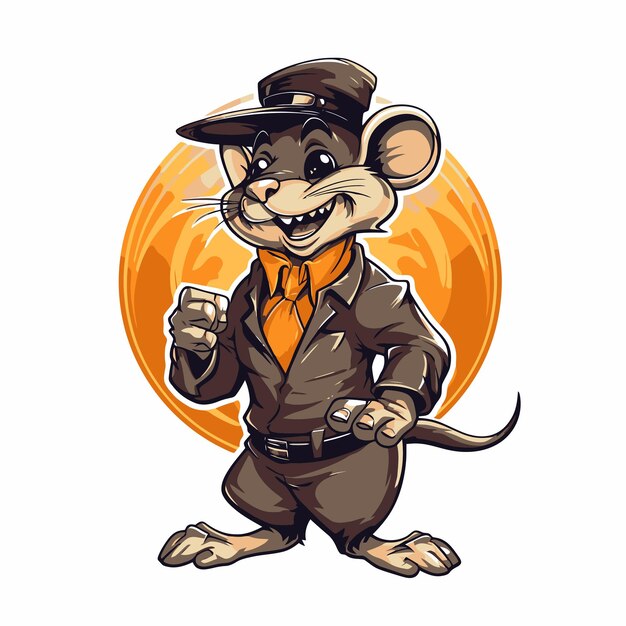 Premium Vector | Mouse mascot