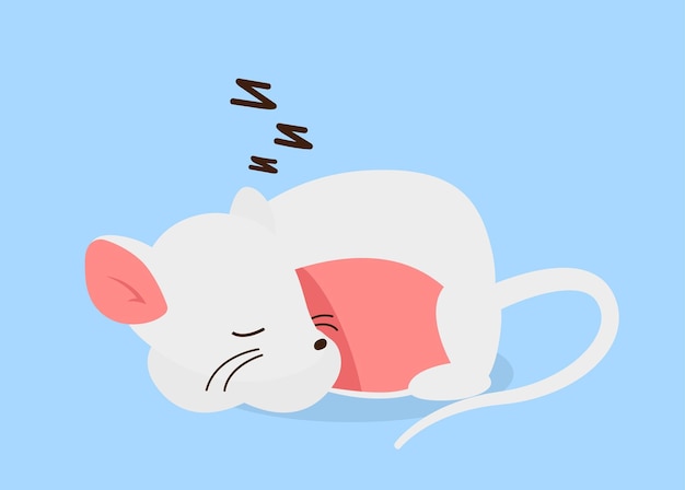 Mouse sleeping concept