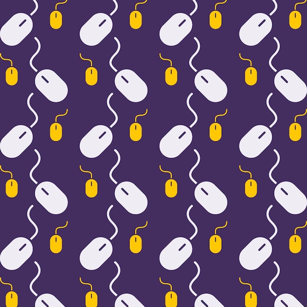 mouse stunning trendy multicolor repeating pattern vector illustration background