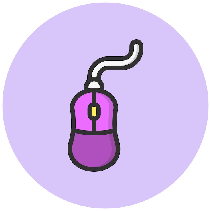 Vector mouse vector icon design illustration