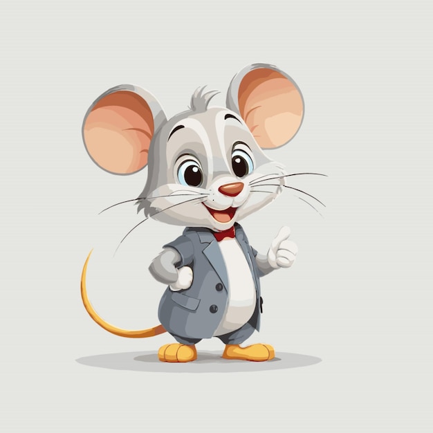 mouse vector on white background