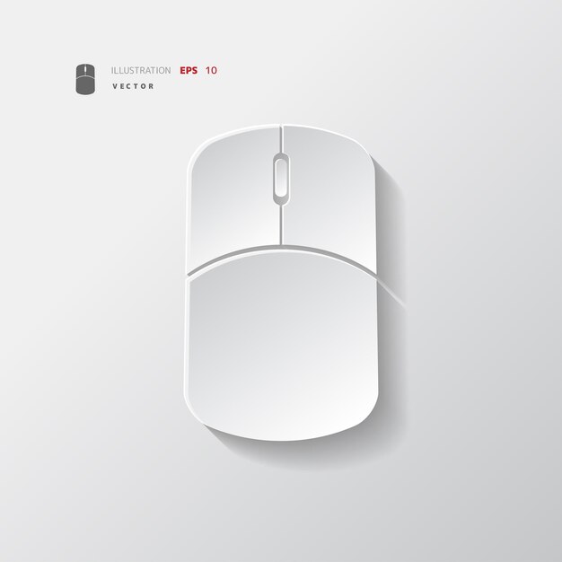 Vector mouse web icon application button