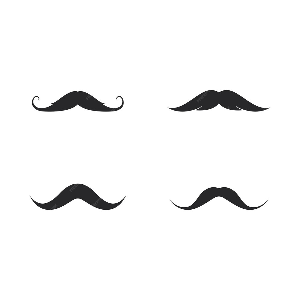 Premium Vector Moustache logo template vector Premium Vector Moustache logo template vector
