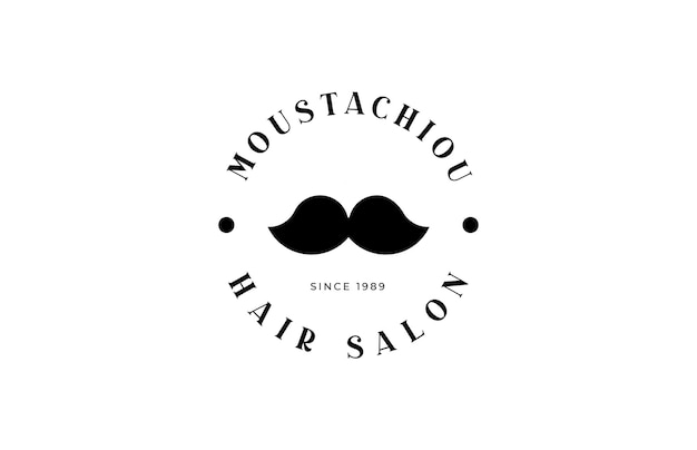 Vector moustache logo