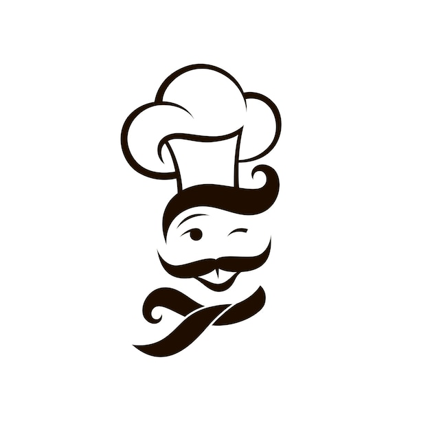 moustached chef icon