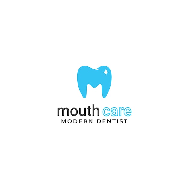 Mouth care, dental logo design. creative dentist logo. creative dental clinic company vector logo.