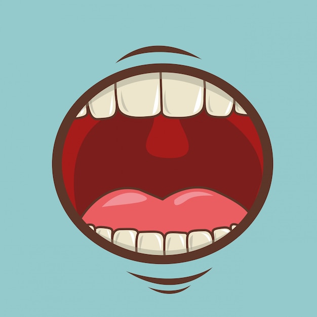 Vector mouth design