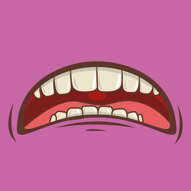 Vector mouth design