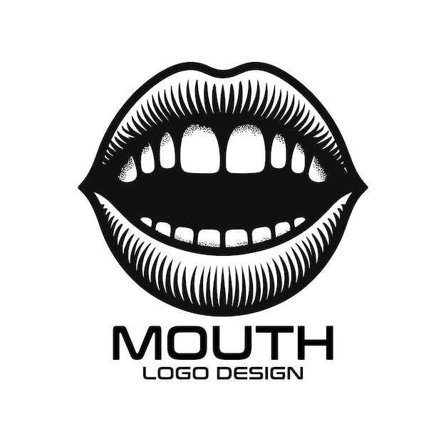 Vector mouth vector logo design