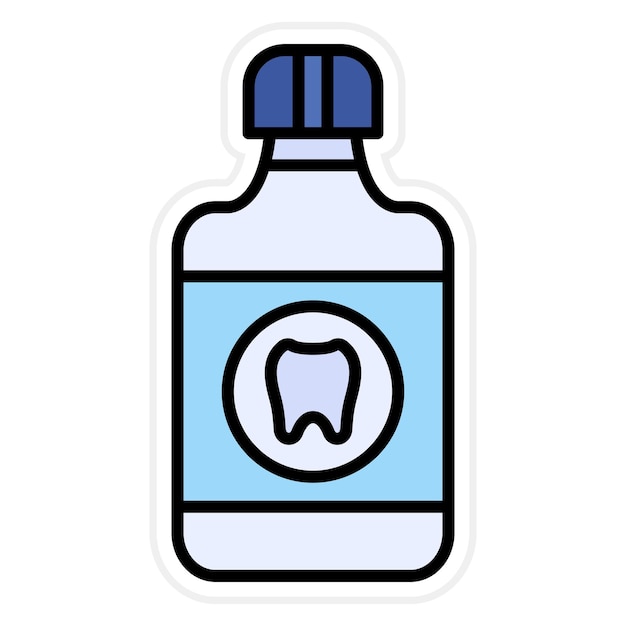 Mouthwash icon vector image can be used for dental care