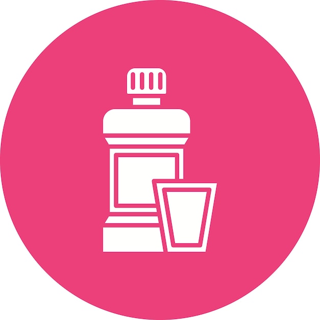 Mouthwash vector icon Can be used for Hygiene Routine iconset