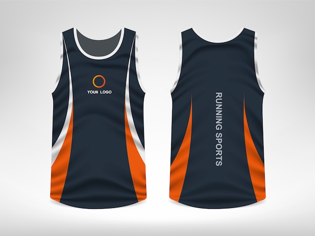 Mouwloos sport-t-shirt ontwerp