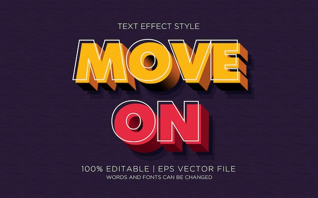 Move on text effects