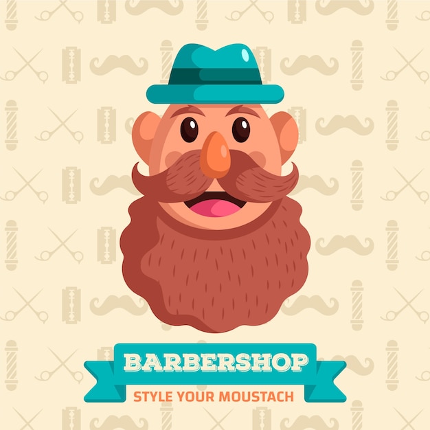 Movember in plat ontwerp