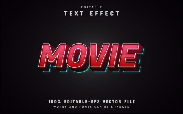 Movie 3d text effects