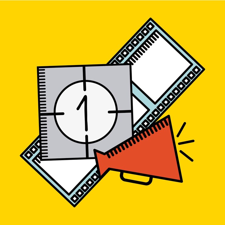 Vector movie entertainment design