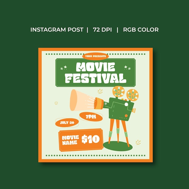 Movie festival socials media