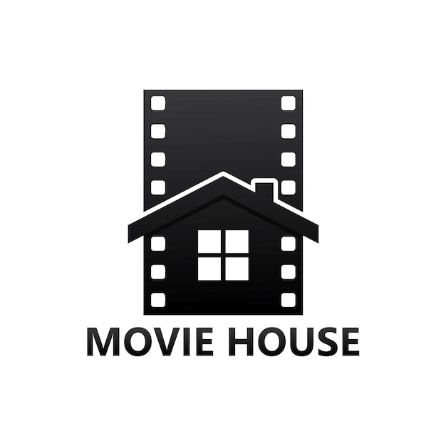 Movie house logo template design