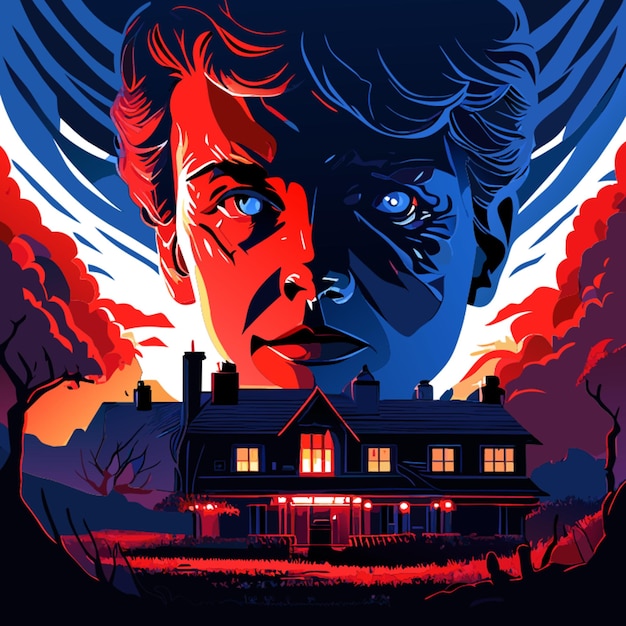 Vector movie insidious vector illustration