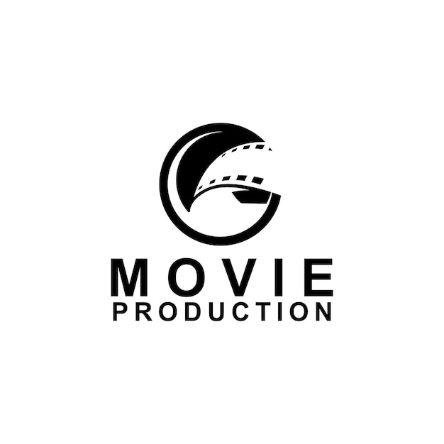 Movie Logo Design Concept Vector