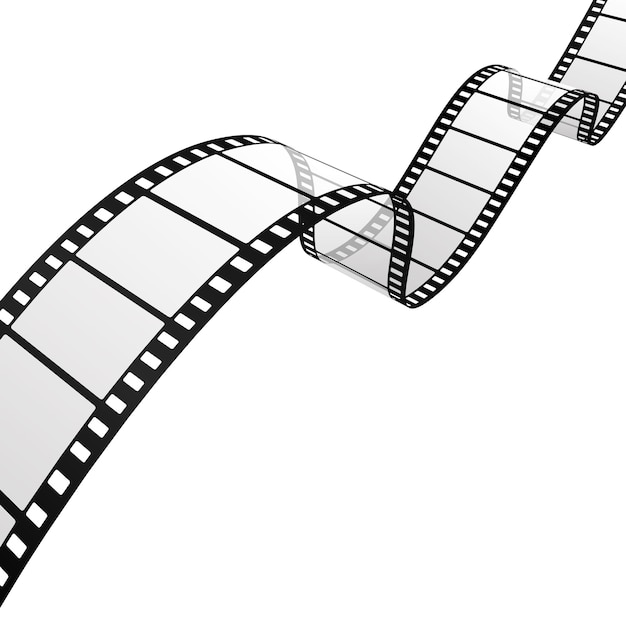 Vector movie or photographic film strip roll background