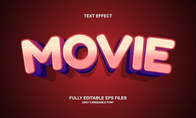 movie text effect