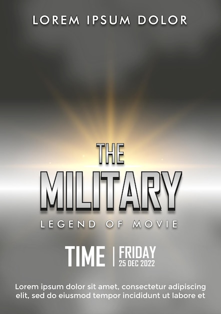 Vector movie theme posterflyer template