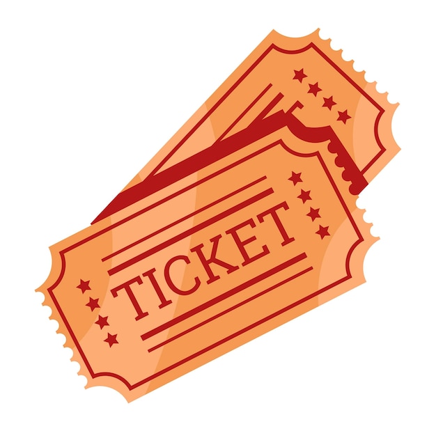 Movie tickets cinema and entertainment vector