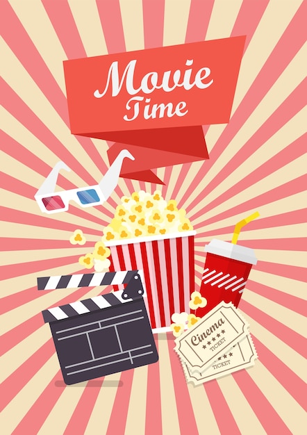 Movie time poster design