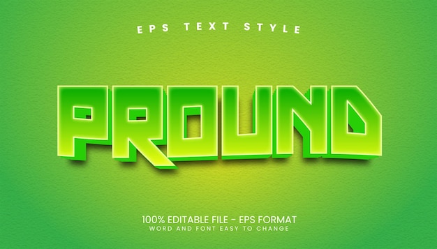 Vector movie title 3d editable text effects