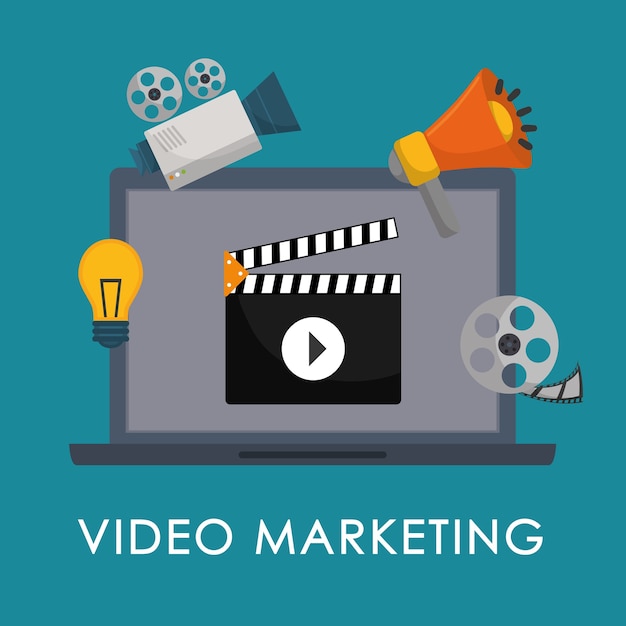 Vector movie and videofilm entertainment