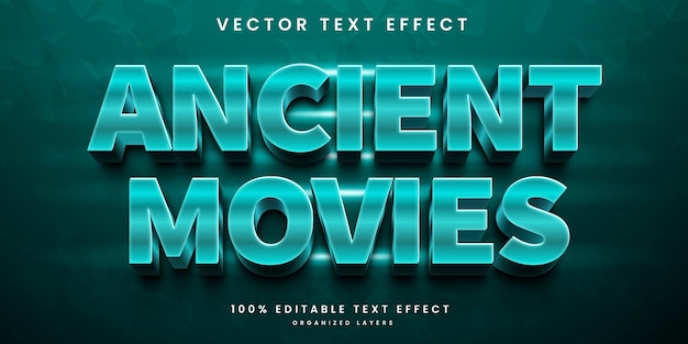 Movies 3d text effect