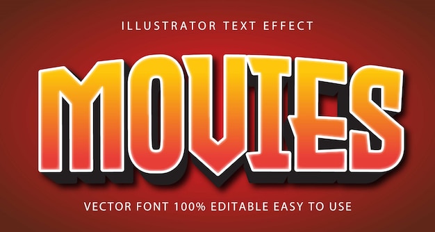 Movies   Editable Text Effect