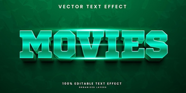 Movies text effect