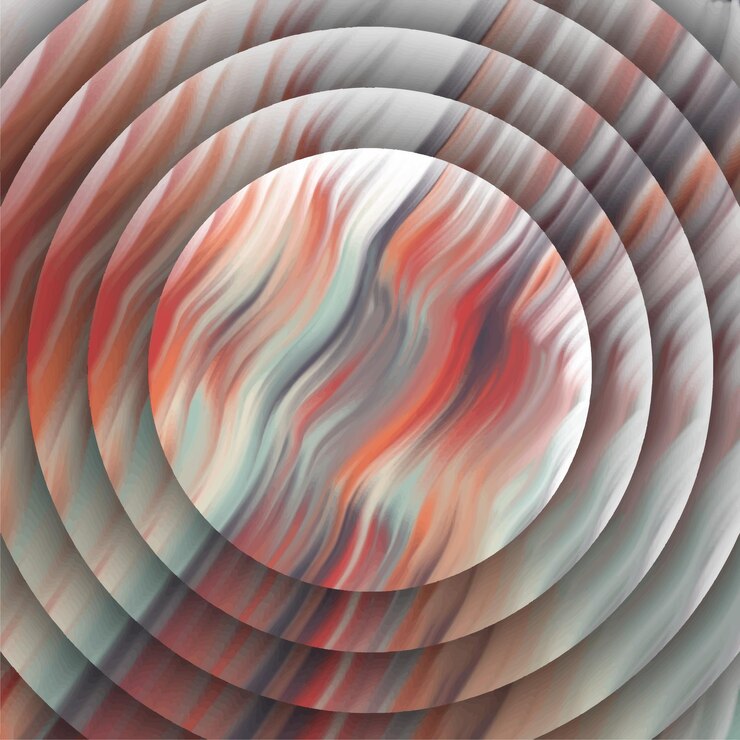 Vector moving colorful lines of abstract background
